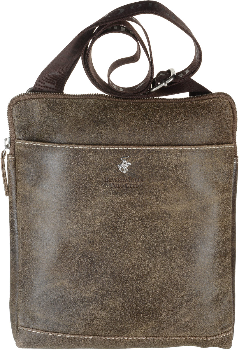 Сумка-планшет мужская Beverly Hills Polo Club, цвет: коричневый. 321321_marro Сумка-планшет мужская Beverly Hills Polo Club, цвет: коричневый. 321321_marroСумка-планшет Beverly Hills Polo Club выполнена из натуральной кожи. Сумка оформлена металлической пластиной с логотипом бренда и фирменной тисненой надписью. Сумка закрывается на застежку-молнию и имеет одно основное отделение, где расположен карман под телефон и два кармана под канцелярские принадлежности, а также вшитый карман на молнии. Снаружи, с фронтальной стороны сумки расположен объемный накладной карман, закрывающийся на магнитную кнопку. Изделие оснащено длинным регулируемым наплечным ремнем, который крепится к сумке с помощью металлических элементов. Сумка Beverly Hills Polo Club станет ярким и оригинальным подарком для человека, ценящего практичные и качественные вещи.
