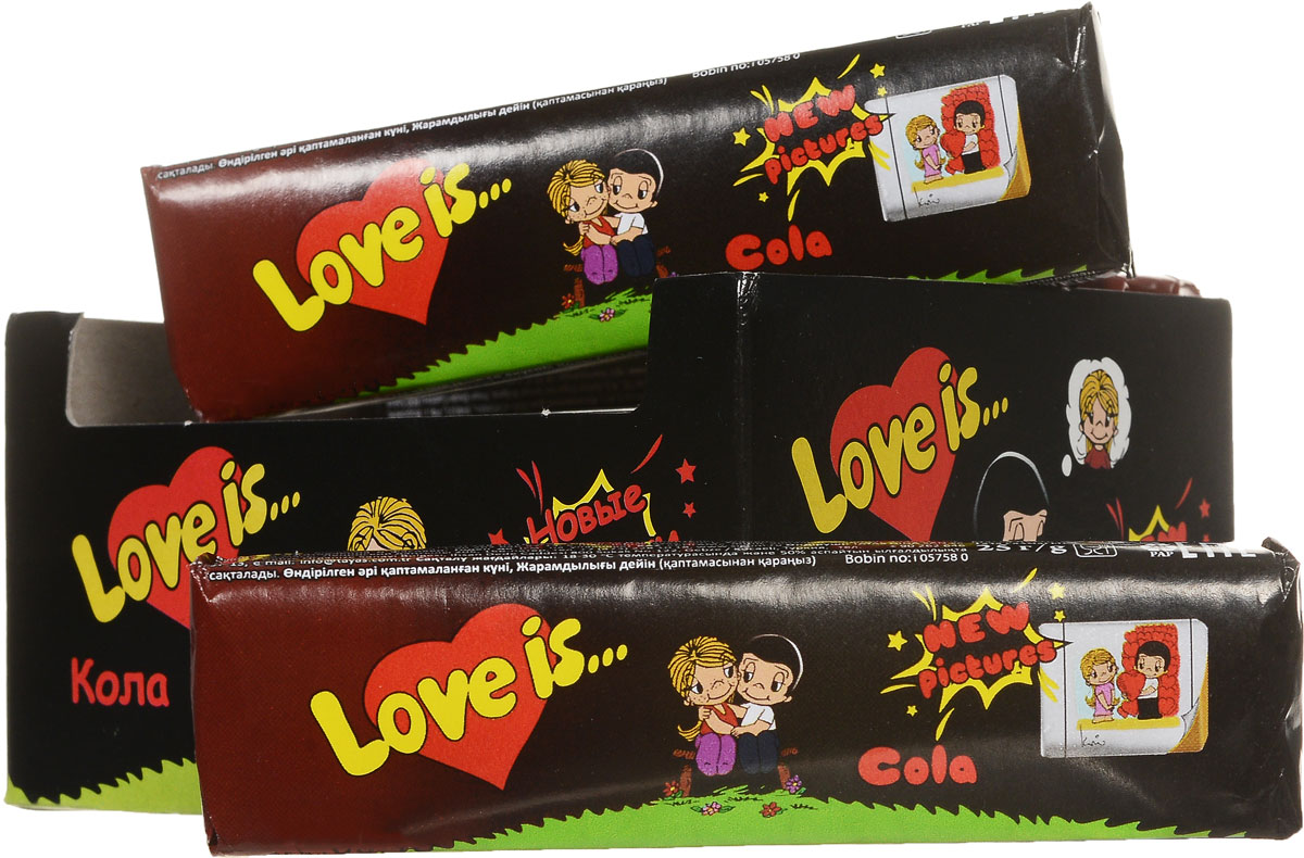 Love is Кола жевательные конфеты, 12 шт70294 Love is Кола жевательные конфеты, 12 шт70294Жевательная конфета Кола от Love Is удивит любимых не только вкусом. Приятным сюрпризом будут вкладыши новой серии с героями комикса Love Is. В каждой конфете их пять!