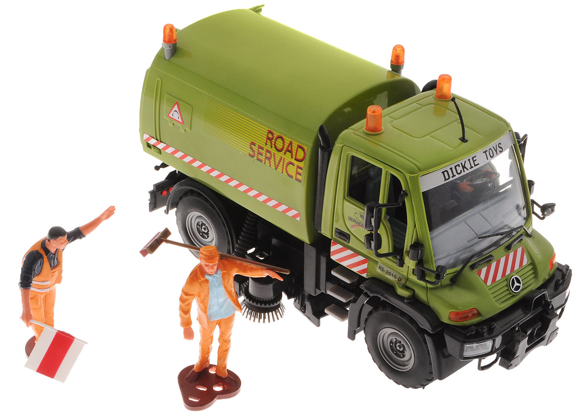Dickie Toys Автомобиль Дорожный сервис3414492_дорожный Dickie Toys Автомобиль Дорожный сервис3414492_дорожныйАвтомобиль Дорожный сервис Dickie Toys призван оказывать помощь городу. Игрушка напоминает уменьшенную копию реального автомобиля. Игрушечный помощник отлично впишется в коллекцию спецтехники детского автомобильного парка. У автомобиля открываются двери таким образом, что в кабину помещается водитель. В представленный набор включены фигурки людей, которые облачены в специальную рабочую одежду. У машины вращаются колеса и откидывается кузов. Благодаря играм с таким автомобилем у маленьких детей развивается воображение, фантазия и моторика.