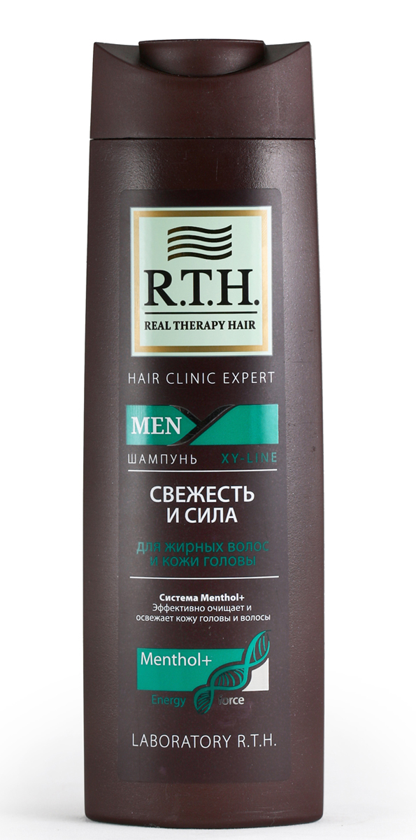 Шампунь R.T.H. Men Свежесть и сила4604903000165 Шампунь R.T.H. Men Свежесть и сила4604903000165Предназначен для восстановления естественного баланса и ощущения свежести кожи головы и волос. Система с Ментолом и комплексом витаминов питает и укрепляет корень и стержень волоса. Экстракт ментола оказывает непревзойденный освежающий эффект и нормализует естественный баланс кожи.