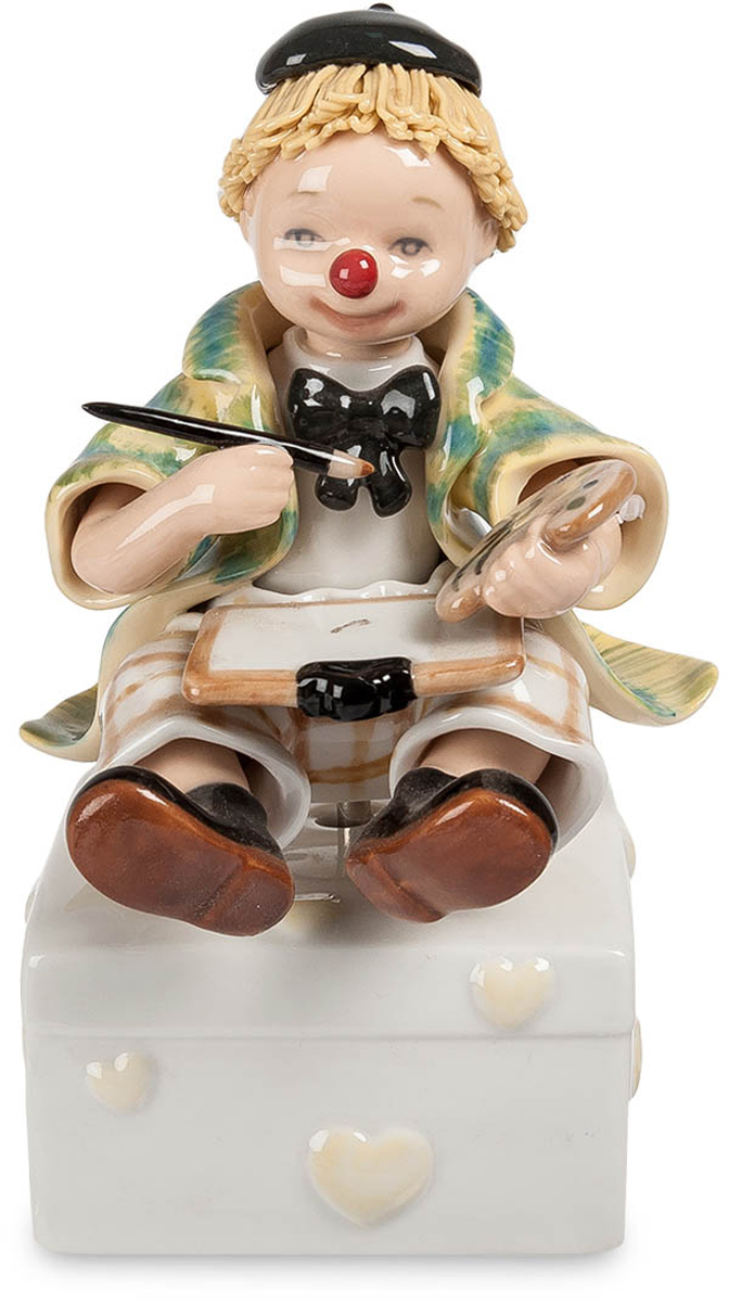 Музыкальная фигурка Pavone Клоун. CMS-23/10CMS-23/10 Музыкальная фигурка Pavone Клоун. CMS-23/10CMS-23/10Музыкальная фигурка Клоун (Pavone) Музыкальная фигурка Клоун, изготовленная из настоящего итальянского фарфора - отличная возможность пополнить свою коллекцию новым, необычным экземпляром. Прекрасная работа видна невооруженным взглядом: четкие линии, плавный рисунок, точно передающий наряд забавного клоуна с кисточкой и красками. Эта фигурка может стать хорошим подарком для любого коллекционера, или просто человека, которому по душе такие вещи. Знаете такого? Что же, теперь вам не придется ломать голову над подарком ему, ведь вы его уже нашли.