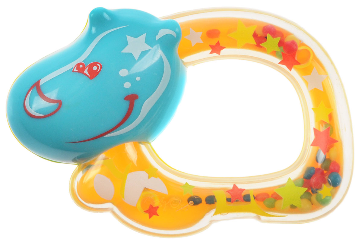 BabyOno Погремушка Бегемотик цвет желтый1379_бегемотик BabyOno Погремушка Бегемотик цвет желтый1379_бегемотикПогремушка BabyOno Бегемотик развивает осязательные, зрительные и двигательные способности, учит причинно-следственным связям. Погремушка учит различать формы и цвета. Звуки погремушки развивают способность различать силу звука. Погремушка развивает моторику и мануальные способности ребенка, навыки захвата ладонью и перекладывания предметов из руки в руку. Одна сторона погремушке выполнена из прозрачного материала. Благодаря этому, можно видеть, как внутри перекатываются яркие маленькие шарики. Легкая конструкция погремушки и ее форма рассчитаны специально для маленьких ручек ребенка. Не содержит бисфенол А.