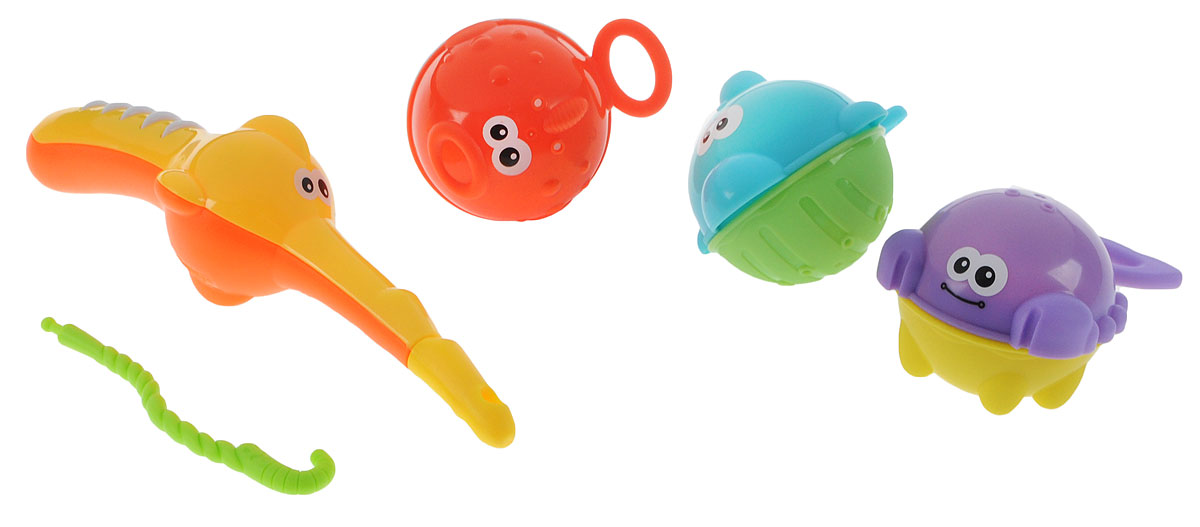 B kids Набор игрушек для ванной Рыбалка004850 B kids Набор игрушек для ванной Рыбалка004850Игровой набор для ванной B kids Рыбалка превратит процесс мытья в забавную игру. Малыши больше не протестуют против ванны! Итак, у вас есть удочка с удобным крючком, а также три яркие рыбки. Каждую из них можно поймать удочкой за хвост. Начните рыбалку прямо сейчас! Кто станет самым удачливым рыбаком? Кстати, на брюшках рыб есть отверстия: можно наполнять рыбку и выливать из нее воду сквозь дырочки, такая забава очень нравится малышам. Для детей от 1 года.