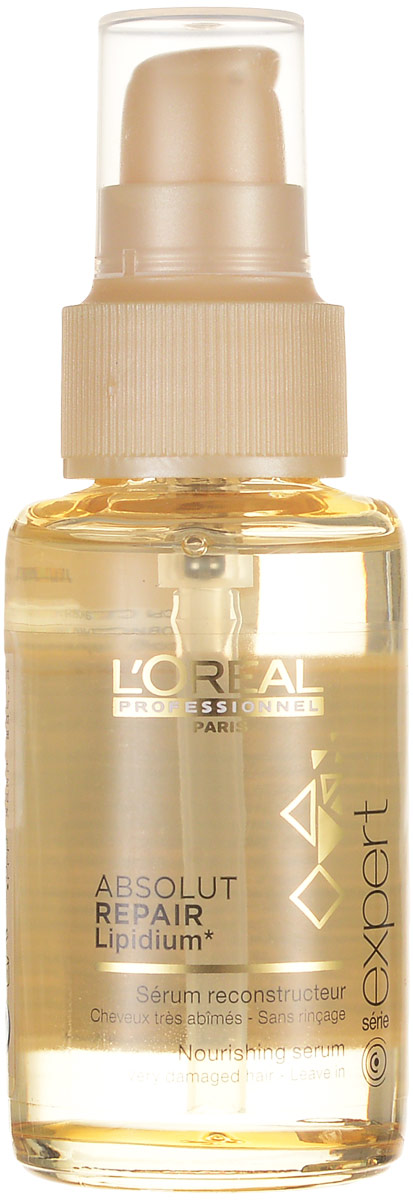 LOreal Professionnel Сыворотка для поврежденных кончиков Expert Absolut Repair Lipidium - 50 млE0641181 LOreal Professionnel Сыворотка для поврежденных кончиков Expert Absolut Repair Lipidium - 50 млE0641181Сыворотка Absolut Repair Lipidium создана для интенсивного ухода за поврежденными кончиками волос. В основе средства лежит технология воздействия полимеров, которая покрывает волосы защитной пленкой, препятствующей повреждению и ломкости волос. Волосы становятся легкими и свежими. Сыворотка имеет мягкую нежирную текстуру, быстро и равномерно впитывается и дарит волосам силу и здоровый блеск.