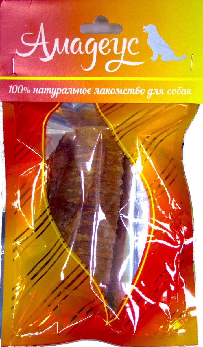 Лакомство для собак Амадеус Трахея большая колечками говяжья58539 Лакомство для собак Амадеус Трахея большая колечками говяжья58539Лакомство для собак Амадеус Трахея большая колечками говяжья - 100% натуральный продукт почти без запаха, а также без содержания химических добавок. При сушке не использовались отбеливатели и консерванты. Лакомство изготавливается из тщательно отобранного и проверенного высококачественного отечественного сырья. Содержит низкокалорийный, легкоусвояемый, гипоаллергенный белок. Продукт богат витаминами и ферментами микрофлоры желудка жвачных животных. Рекомендовано для профилактики витаминного и ферментного дефицита у собак и кошек всех пород и возрастов. Товар сертифицирован.