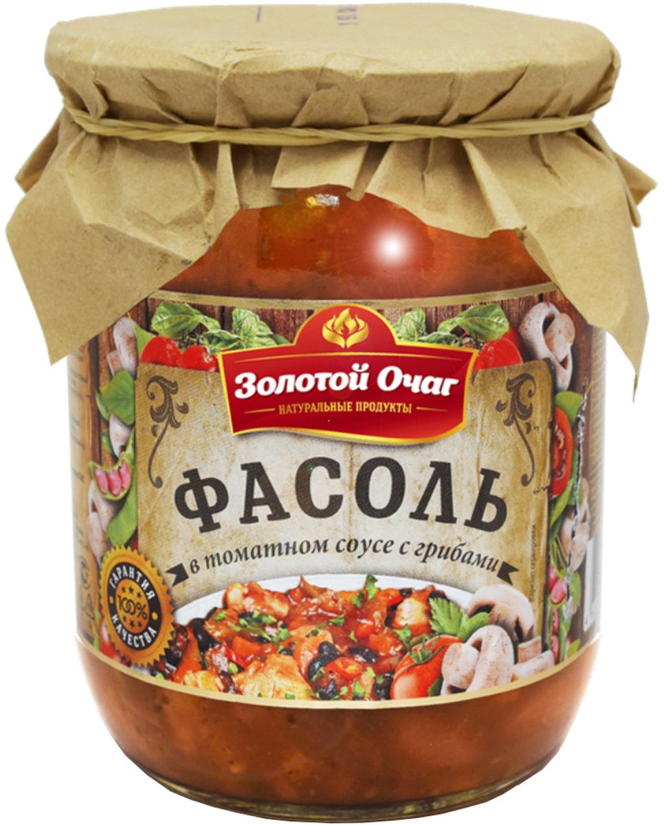Золотой Очаг фасоль в томатном соусе с грибами, 520 г4607816070492 Золотой Очаг фасоль в томатном соусе с грибами, 520 г4607816070492Продукт готов к употреблению. Не содержит консервантов.