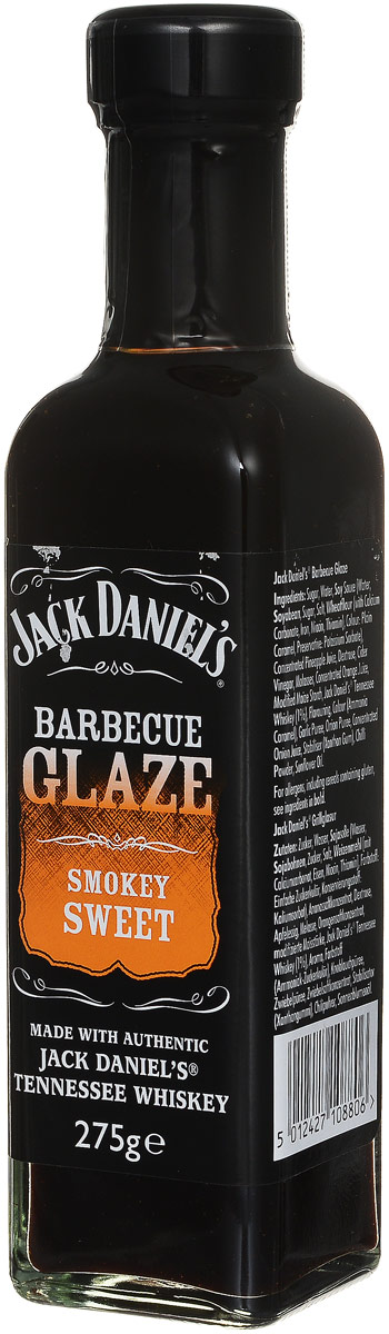 Jack Daniels Сладкий дым соус для барбекю, 275 г5012427108806 Jack Daniels Сладкий дым соус для барбекю, 275 г5012427108806Изысканный соус для барбекю Jack Daniels Сладкий дым, приготовленный с добавлением виски. Отличается пикантным кисло-сладким вкусом и пряным ароматом с дымными нотками. Продукт готов к употреблению. Идеально подходит для мяса, рыбы или овощей.