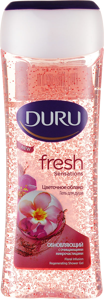 Duru Fresh Гель для душа Цветочный 250мл8003205012 Duru Fresh Гель для душа Цветочный 250мл8003205012Гель для душа с массажными частицами бережно очищает, помогая коже дышать. Подарите своей кожи дыхание свежести, заряд бодрости и энергии на весь день.
