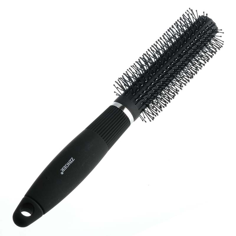 Zinger Расческа массажная для укладки sz-9-04-8517MNU77827 Zinger Расческа массажная для укладки sz-9-04-8517MNU77827Расческа массажная - профессиональный инструмент для ухода за волосами. Проникая в волосы, расческа полностью захватывает волосы и хорошо скользит по всей их длине, оказывая мощное тонизирующее воздействие на кожу головы. Это стимулирует процессы кровообращения и питания волос изнутри для их более активного роста.