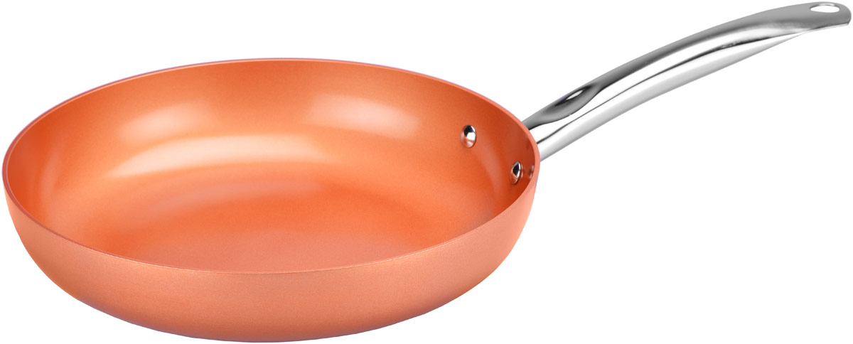Сковорода Copper Chef, с керамическим покрытием. Диаметр 20 смKC15054-00002 Сковорода Copper Chef, с керамическим покрытием. Диаметр 20 смKC15054-00002Сковорода Copper Chef изготовлена из высококачественного алюминия с антипригарным керамическим покрытием. Благодаря керамическому покрытию пища не пригорает и не прилипает к поверхности сковороды, что позволяет готовить с минимальным количеством масла. Кроме того, такое покрытие абсолютно безопасно для здоровья человека. Достоинства керамического покрытия: - устойчивость к высоким температурам и резким перепадам температур; - устойчивость к царапающим кухонным принадлежностям и абразивным моющим средствам; - устойчивость к коррозии; - водоотталкивающий эффект; - покрытие способствует испарению воды во время готовки; - длительный срок службы; - безопасность для окружающей среды и человека. Изделие оснащено ручкой, выполненной из нержавеющей стали. Подходит для всех типов плит, включая индукционные. Можно мыть в посудомоечной машине. Эксклюзивный американский бренд Copper Chef, ...