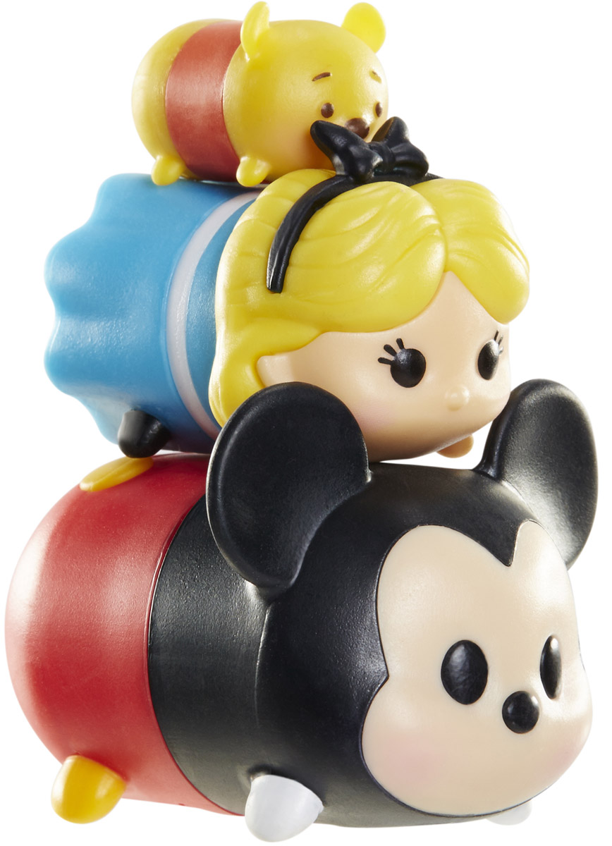 Tsum Tsum Набор фигурок Винни Алиса Микки980080_146/135/103 Tsum Tsum Набор фигурок Винни Алиса Микки980080_146/135/103Tsum Tsum - это небольшие коллекционные фигурки, изображающие различных персонажей детских мультфильмов Дисней. Они очень яркие, качественно сделаны и выглядят весьма привлекательно. В набор входят 3 фигурки разных размеров. Отличительной особенностью игрушек является то, что их можно сцеплять друг с другом, усаживая на спины - таким образом, у вас получится подобие оригинальной башенки. Соберите целую коллекцию фигурок! В наборе фигурки под номерами 146, 135, 103.
