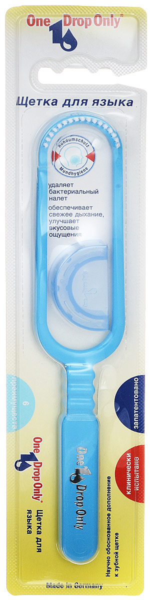 One Drop Only Щетка для удаления налета с языка цвет: голубой013.000 One Drop Only Щетка для удаления налета с языка цвет: голубой013.000Щетка для удаления налета с языка в блистере