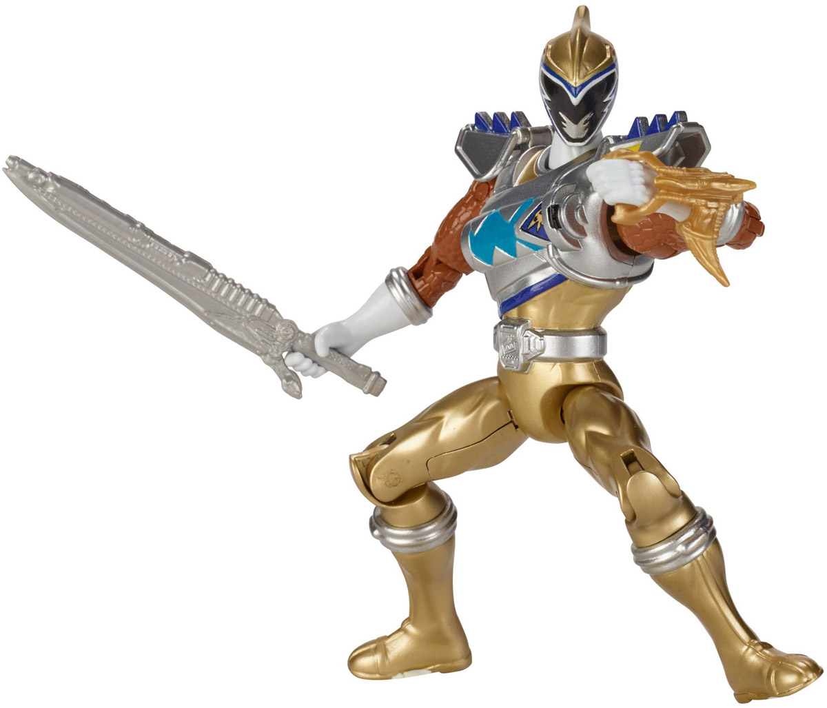 Power Rangers Фигурка Dino Drive Gold Ranger43200_43233 Power Rangers Фигурка Dino Drive Gold Ranger43200_43233Фигурка Power Rangers Dino Drive Gold Ranger станет прекрасным подарком для вашего ребенка. Она выполнена из прочного пластика ярких цветов в виде непревзойденного рейнджера с оружием (в комплекте). Руки, ноги и голова фигурки подвижны. Могучие рейнджеры - американский телесериал в жанре токусацу, созданный компанией Saban в 1993 году на основе японского сериала Super Sentai Show. С 2003 года производился компанией Disney. Ваш ребенок будет часами играть с этой фигуркой, придумывая различные истории с участием любимого героя.