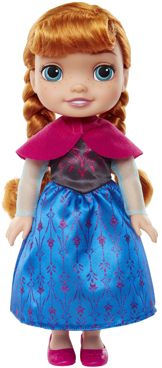 Disney Frozen Кукла Принцесса-малышка Анна989190_Anna Disney Frozen Кукла Принцесса-малышка Анна989190_AnnaКукла Disney Frozen Малышка Анна непременно понравится вашей дочурке. Кукла с необыкновенно большими и выразительными глазками выполнена из безопасного материала. Одета малышка Анна в усыпанное блестками платье с подолом синего цвета. На ножках принцессы - розовые туфельки. У куклы шикарные рыжие локоны, заплетенные в две косички. Такая куколка очарует вас и вашу дочурку с первого взгляда! Ваша малышка с удовольствием будет играть с принцессой Анной, проигрывая сюжеты из мультфильма или придумывая различные истории. Порадуйте свою дочурку таким замечательным подарком!