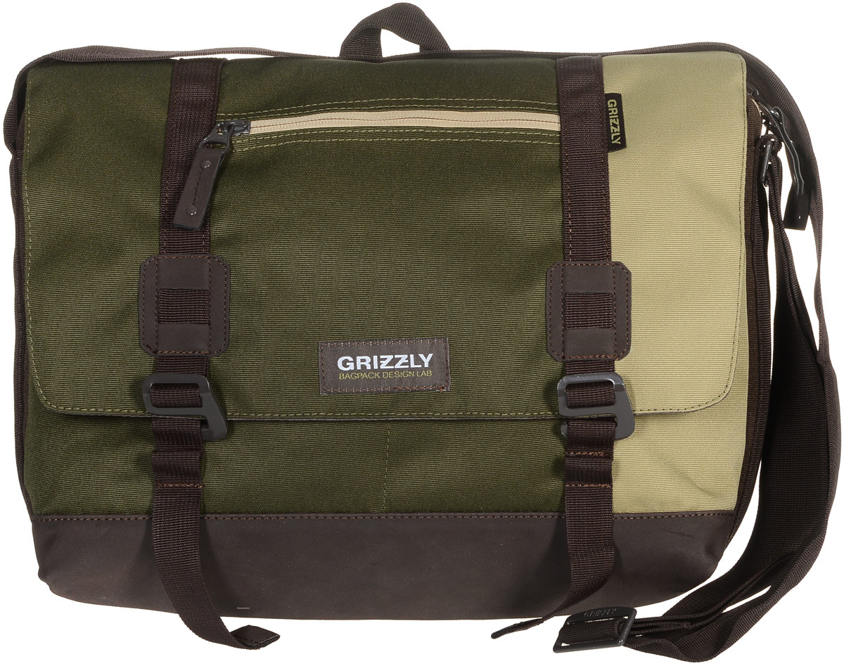 Сумка молодежная Grizzly, цвет: песочный, хаки, коричневый, 14 л. ММ-619-3/3ММ-619-3/3 Сумка молодежная Grizzly, цвет: песочный, хаки, коричневый, 14 л. ММ-619-3/3ММ-619-3/3Молодежная сумка Grizzly изготовлена из высококачественного плотного текстиля. Дно уплотнено материалом из экокожи. Сумка имеет одно отделение, которое закрывается на клапан с застежками-крючками, регулируемыми по высоте, и застежку-молнию. Внутри сумки расположен карман для ноутбука или планшета, а также вшитый карман на застежке-молнии. Снаружи, с фронтальной стороны сумки есть один прорезной карман на застежке-молнии и два открытых кармашка. На клапане также располагается прорезной карман на застежке-молнии, и с тыльной стороны - боковой карман на застежке-молнии. Изделие оснащено дополнительной ручкой-петлей и регулируемым плечевым ремнем. Самовыражение - одна из базовых потребностей современного человека. Оригинальные, яркие, остромодные рюкзаки от Grizzly наилучшим образом подчеркнут вашу креативность, индивидуальность и неповторимый стиль!