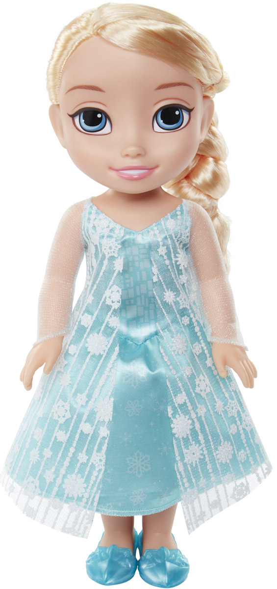 Disney Frozen Кукла Принцесса-малышка Эльза989190_Elsa Disney Frozen Кукла Принцесса-малышка Эльза989190_ElsaКукла Disney Frozen Малышка Эльза непременно понравится вашей дочурке. Кукла с необыкновенно большими и выразительными глазками выполнена из безопасного материала. Одета малышка Эльза в голубое платье, усыпанное блестками и снежинками. На ножках принцессы - голубые туфельки. У куклы шикарные белые локоны, заплетенные в косичку. Такая куколка очарует вас и вашу дочурку с первого взгляда! Ваша малышка с удовольствием будет играть с Эльзой, проигрывая сюжеты из мультфильма или придумывая различные истории. Порадуйте свою дочурку таким замечательным подарком!