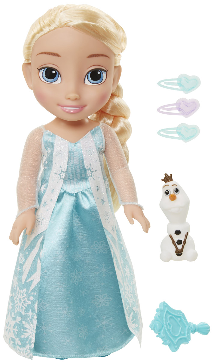 Disney Frozen Кукла Принцесса-малышка Эльза и Олаф310190_Elsa Disney Frozen Кукла Принцесса-малышка Эльза и Олаф310190_ElsaКукла Disney Frozen Малышка Эльза непременно понравится вашей дочурке. Кукла с необыкновенно большими и выразительными глазками выполнена из безопасного материала. Одета малышка Эльза в голубое платье, усыпанное блестками и снежинками. На ножках принцессы - голубые туфельки. У куклы шикарные белые локоны, заплетенные в косичку. В комплект входят фигурка в виде снеговика Олафа, расческа и три заколки. Такая куколка очарует вас и вашу дочурку с первого взгляда! Ваша малышка с удовольствием будет играть с Эльзой, проигрывая сюжеты из мультфильма или придумывая различные истории. Порадуйте свою дочурку таким замечательным подарком!