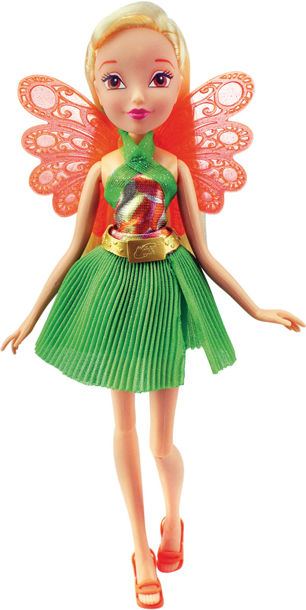 Winx Club Кукла Волшебный питомец StellaIW01221500_Stella Winx Club Кукла Волшебный питомец StellaIW01221500_StellaКуклы Winx Club - самый желанный подарок для девочек от 3 до 8 лет! Созданные по мотивам одноименного мультипликационного сериала, модницы-феи вот уже 12 лет подряд бьют все возможные рекорды популярности. Соберите и вы свою удивительную коллекцию кукол Винкс! Кукла Winx Club Волшебный питомец Stella изображает одну из героинь современного мультипликационного сериала с одноименным названием. Фея одета в один из любимых ею нарядов. Благодаря шарнирным механизмам у куклы могут двигаться руки и ноги. Фея Солнца и Луны обрела нового друга - жар-птицу Шайни. Они здорово усиливают качества друг друга, стоя на страже радости, веселья и…стиля в школе Алфея. Птица Шайни легко меняет цвет, просто подставьте ее под струю холодной воды - и магия Тайникс станет видна невооруженным взглядом! Стелла - кукла в оригинальном костюме с шикарными длинными волосами, подвижными руками и шарнирным механизмом ног. Так же в коробке вы найдете красивую прядь для модных причесок, которые так обожают Winx!
