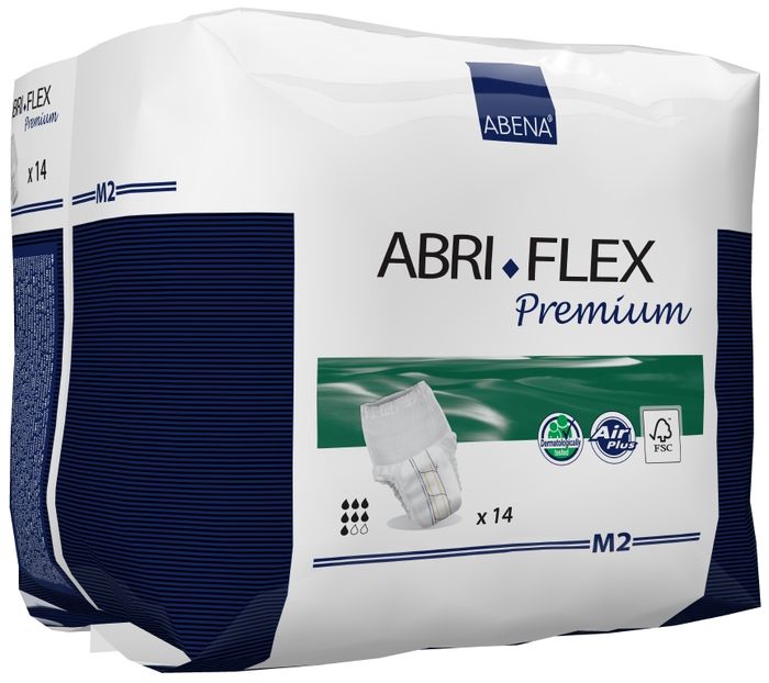 Abena Подгузники для взрослых Abri-Flex М2 дневные+ 14 шт 4108441084 Abena Подгузники для взрослых Abri-Flex М2 дневные+ 14 шт 4108441084Подгузник-трусики, Abri-Flex Premium M2, 14 шт.,1900 мл - продукты серии Abri-Flex могут использоваться в качестве нижнего белья, обеспечивая свободу движения. Abri-Flex удерживается на бедрах за счет увеличенного количества эластичных нитей по сравнению с другими аналогичными продуктами. Подгузник-шортики Abri-Flex Special обладает уникальной эластичностью, которая обеспечивает точную посадку в области ног и паха, и является идеальным решением для физически активных людей, а также для тех, кому не подходят традиционные трусики pull-up. Преимущества подгузников для взрослых Abri- Flex: ? мягкий пояс надежно и деликатно удерживает подгузник на месте, ? превращают жидкость в гель, запирая запах изнутри, ? имеют цветной сегментированный индикатор намокания, ? гарантируют сухость за счет инновационной технологии быстрого впитывания слоя 3D DualCore®, ? сделаны из гипоаллергенных экологически чистых материалов. Abena постоянно инвестирует в новые технологии. В 2014 году мы установили...