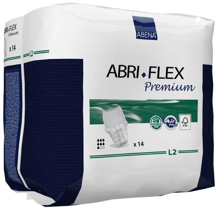 Abena Подгузники для взрослых Abri-Flex L2 дневные+ 14 шт 4108741087 Abena Подгузники для взрослых Abri-Flex L2 дневные+ 14 шт 4108741087Подгузник-трусики, Abri-Flex Premium L2, 14 шт., 1900 мл - продукты серии Abri-Flex могут использоваться в качестве нижнего белья, обеспечивая свободу движения. Abri-Flex удерживается на бедрах за счет увеличенного количества эластичных нитей по сравнению с другими аналогичными продуктами. Подгузники-трусики Abri-Flex Zero подходят для легкой степени недержания, имеют высокий профиль и полностью белый наружный слой. Подгузник-шортики Abri-Flex Special обладает уникальной эластичностью, которая обеспечивает точную посадку в области ног и паха, и является идеальным решением для физически активных людей, а также для тех, кому не подходят традиционные трусики pull-up. Преимущества подгузников для взрослых Abri- Flex: ? мягкий пояс надежно и деликатно удерживает подгузник на месте, ? превращают жидкость в гель, запирая запах изнутри, ? имеют цветной сегментированный индикатор намокания, ? гарантируют сухость за счет инновационной технологии быстрого впитывания слоя 3D DualCore®, ?...