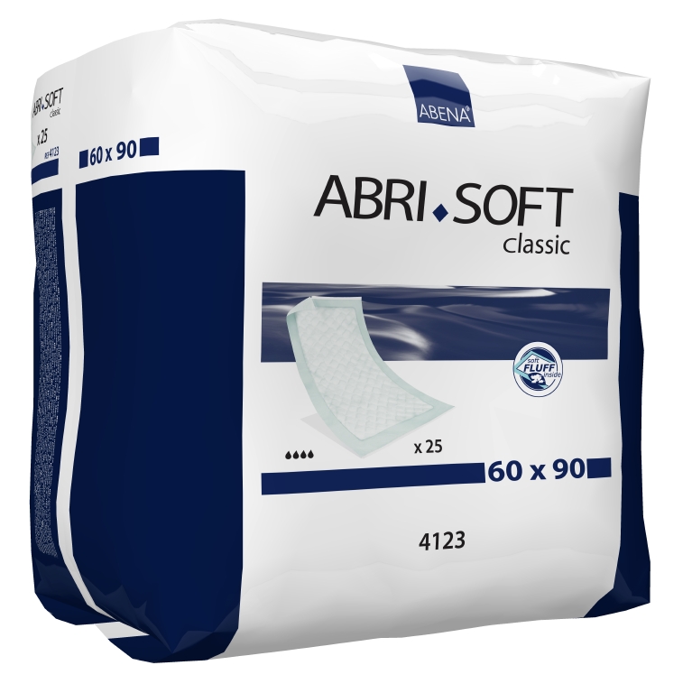 Abena Пеленка одноразовая Abri-Soft Classic 60 х 90 см 25 шт 41234123 Abena Пеленка одноразовая Abri-Soft Classic 60 х 90 см 25 шт 41234123Впитывающие пеленки, Abri-Soft, Classic, 60x90 см, 25 шт., 2100 мл– изделие с высоким уровнем впитываемости, обеспечивает надежную защиту во время проведения длительных диагностических, гигиенических и медицинских процедур. Одноразовые впитывающие пеленки Abri-Soft подходят для защиты постельного белья и других поверхностей при проведении различных медицинских процедур, а также для использования в качестве дополнительной защиты постели и кресел во время смены прокладки или подгузника. Пеленки Abri-Soft состоят из водонепроницаемого полиэтиленового нижнего слоя, распушенного целлюлозного волокна, суперабсорбента (Abri-Soft Superdry) нетканого материала и герметичных кромок с четырех сторон для защиты от протекания. Преимущества Abri-Soft: ? водопроницаемый внешний слой и герметичные кромки по периметру пеленки обеспечивают надежную защиту от протеканий; ? волокно/суперабсорбирующий слой обеспечивают высокую степень впитываемости; ? равномерно впитывают жидкость и не собираются в...