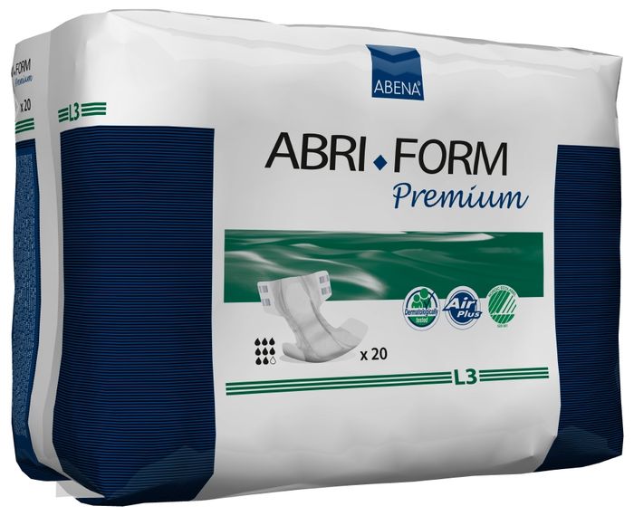 Abena Подгузники для взрослых Abri-Form L3 ночные 20 шт 4306743067 Abena Подгузники для взрослых Abri-Form L3 ночные 20 шт 4306743067Подгузник для взрослых, Abri-Form Premium, L3, ночные, 20 шт., 3400 мл- классический подгузник для взрослых (лежачих или малоподвижных людей после операций) со средней и тяжелой формой недержания мочи и кала. Качество каждого подгузника проверено электроникой.Сделано в Дании. Abri-Form Premium - это полная линейка премиум подгузников для взрослых с умеренной и тяжелой формами недержания. Отличия Abri-Form Premium от других подгузников: ? 3 степени защиты от протеканий (уникальные впитывающие каналы, 6 слоев, высокие бортики, направленные внутрь подгузника) ? имеет дополнительную защиту от протеканий со спины (первые в России подгузники с кармашком, задерживающим жидкость) ? мягкие тянущиеся боковинки не оставляют следов на бедрах, в отличие от обычной резинки ? жидкость превращается в гель и не может вытечь 7 дополнительных преимуществ: ? подгузник полностью дышащий; ? задерживает запахи; ? быстро впитывает за счет системы Top Dry (Топ Драй) и влагораспределяющих каналов; ?...