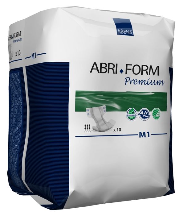 Abena Подгузники для взрослых Abri-Form M1 дневные 10 шт 47304730 Abena Подгузники для взрослых Abri-Form M1 дневные 10 шт 47304730Подгузник для взрослых, Abri-Form Premium М1, 10 шт., 1800 мл - классический подгузник для взрослых (лежачих или малоподвижных людей после операций) со средней и тяжелой формой недержания мочи и кала. Качество каждого подгузника проверено электроникой. Сделано в Дании. Abri-Form Premium - это полная линейка премиум подгузников для взрослых с умеренной и тяжелой формами недержания. Отличия Abri-Form Premium от других подгузников: ? 3 степени защиты от протеканий (уникальные впитывающие каналы, 6 слоев, высокие бортики, направленные внутрь подгузника) ? имеет дополнительную защиту от протеканий со спины (первые в России подгузники с кармашком, задерживающим жидкость) ? мягкие тянущиеся боковинки не оставляют следов на бедрах, в отличие от обычной резинки ? жидкость превращается в гель и не может вытечь 7 дополнительных преимуществ: ? подгузник полностью дышащий; ? задерживает запахи; ? быстро впитывает за счет системы Top Dry (Топ Драй) и влагораспределяющих каналов; ? выполнен из...