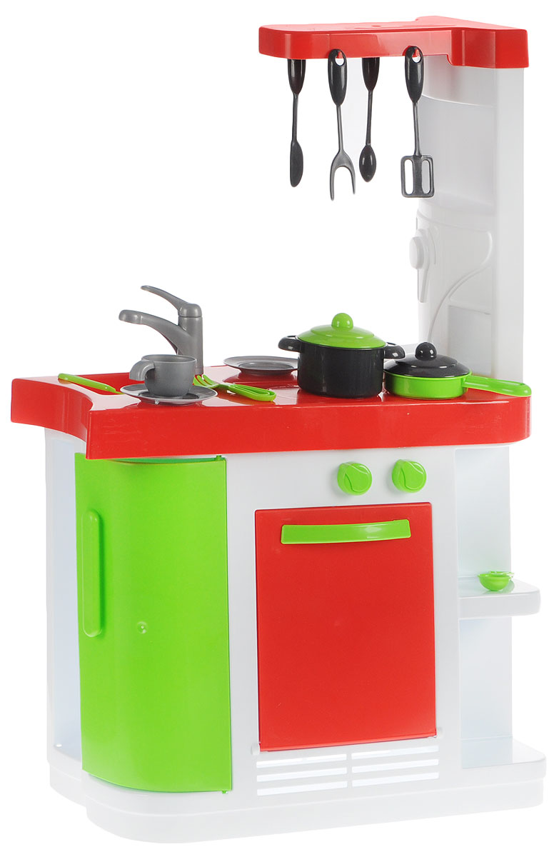 Palau Toys Игрушечная модульная кухня 07/162907/1629 Palau Toys Игрушечная модульная кухня 07/162907/1629Для ребенка нет ничего лучше, чем погрузиться в атмосферу тематической игры. Но можно сделать развлечение девочки намного интереснее и реалистичнее, если дополнить его игровыми аксессуарами и конструкциями. Например, в игрушечной модульной кухне Palau Toys представлено множество атрибутов для того, чтобы комната превратилась в кухню с расставленной посудой и бытовой техникой. Все элементы набора выполнены очень реалистично: духовку можно открывать, на варочную поверхность размещать кастрюлю, а в раковину можно сложить всю грязную посуду. Дополнительную правдоподобность игре придадут столовые приборы из набора, которые можно повесить на крючки или имитировать ими процесс еды. Игрушечная модульная кухня Palau Toys непременно придется по вкусу девочкам, которые всегда с огромным удовольствием имитируют процесс приготовления вкусных блюд. Благодаря этому тематическому набору дети обязательно захотят придумать увлекательный сюжет игры, улучшая при этом образное мышление и...