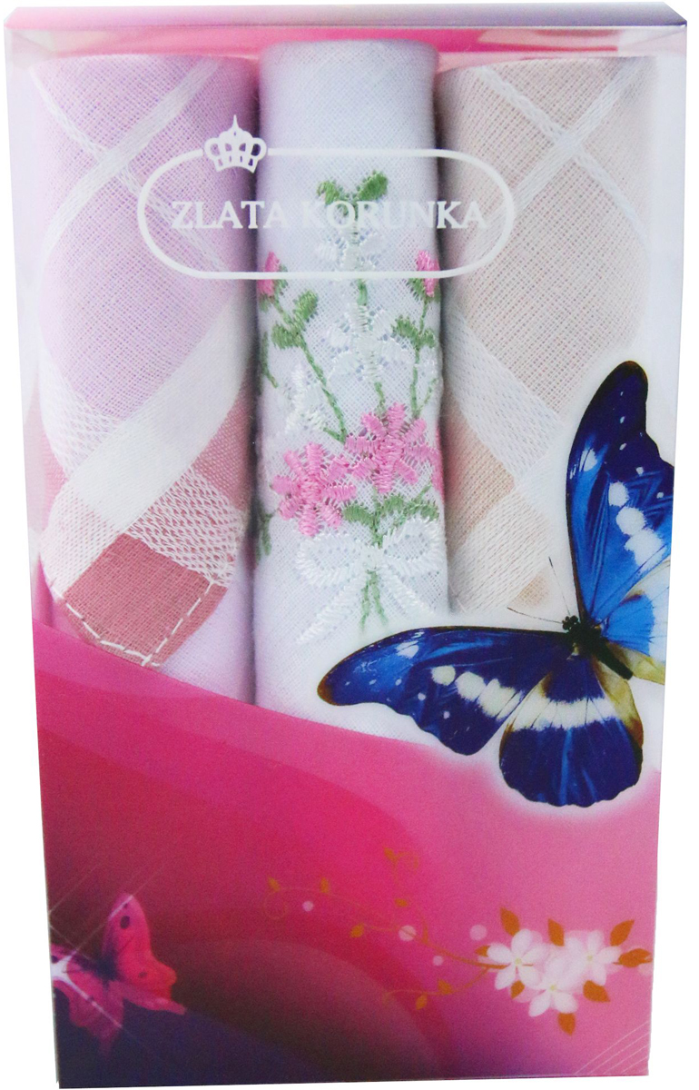 Платок носовой женский Zlata Korunka, цвет: мультиколор, 3 шт. 40423-73. Размер 28 х 28 см40423-73 Платок носовой женский Zlata Korunka, цвет: мультиколор, 3 шт. 40423-73. Размер 28 х 28 см40423-73Платки носовые женские в упаковке по 3 шт. Носовые платки изготовлены из 100% хлопка, так как этот материал приятен в использовании, хорошо стирается, не садится, отлично впитывает влагу. Размер: 28 х 28..