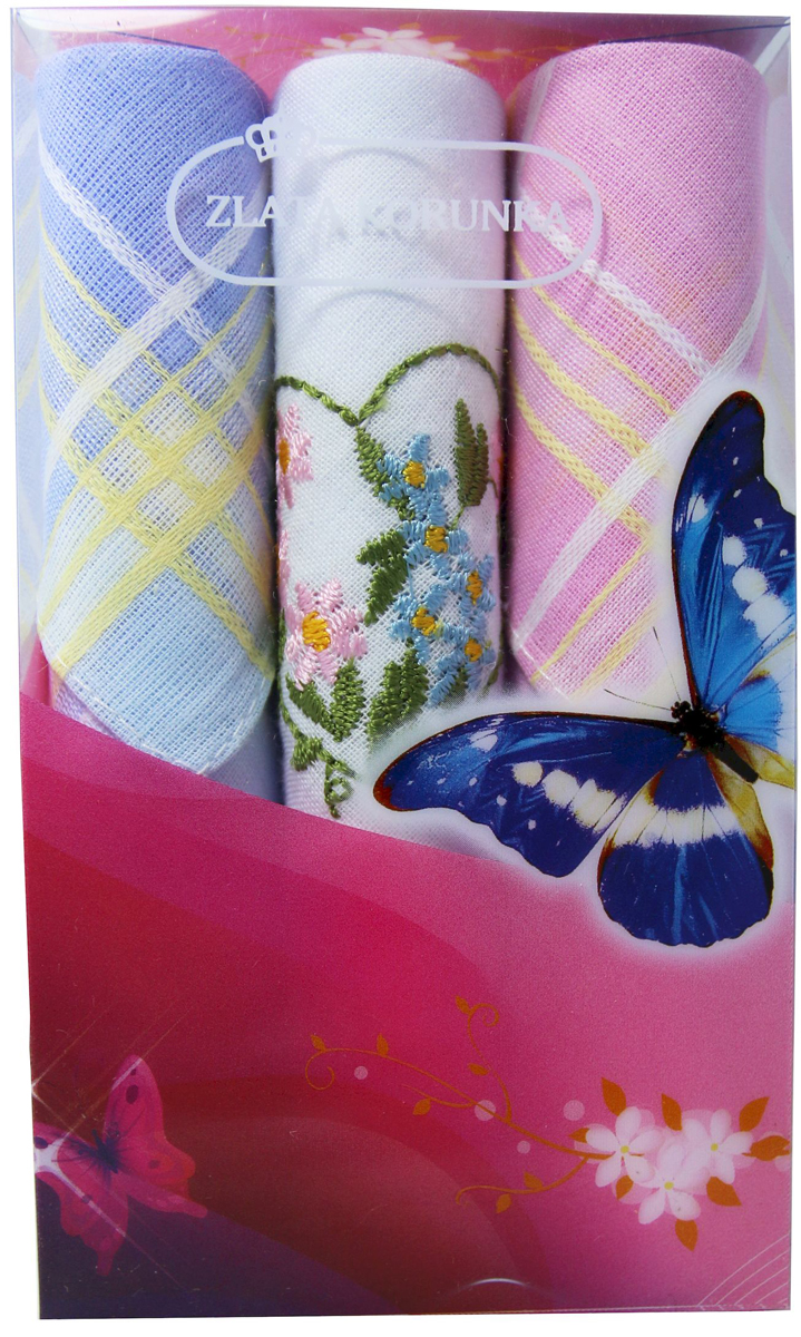 Платок носовой женский Zlata Korunka, цвет: мультиколор, 3 шт. 40423-78. Размер 28 х 28 см40423-78 Платок носовой женский Zlata Korunka, цвет: мультиколор, 3 шт. 40423-78. Размер 28 х 28 см40423-78Платки носовые женские в упаковке по 3 шт. Носовые платки изготовлены из 100% хлопка, так как этот материал приятен в использовании, хорошо стирается, не садится, отлично впитывает влагу. Размер: 28 х 28..