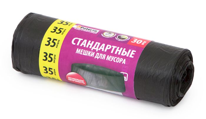 Мешки для мусора Paterra, цвет: черный, 35 л, 30 шт106-060 Мешки для мусора Paterra, цвет: черный, 35 л, 30 шт106-060Мешки Paterra, выполненные из высокопрочного и эластичного полиэтилена, обеспечат чистоту и гигиену в квартире. Они удобны для сбора и утилизации мусора, занимают мало места, практичны в использовании. Благодаря удобным размерам, мешки легко вкладываются в ведро. Количество: 30 шт. Размер мешка: 52 х 57 см.