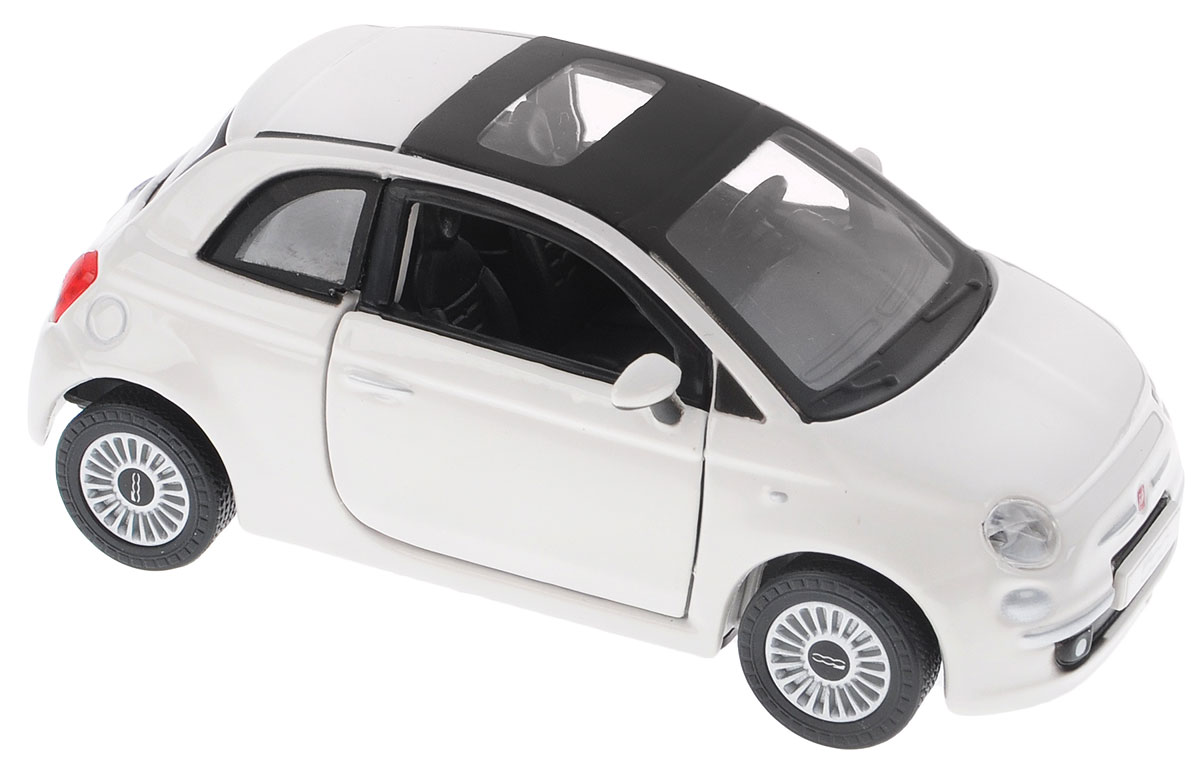 Bburago Модель автомобиля Fiat 500 цвет белый18-43000_белый_Fiat Bburago Модель автомобиля Fiat 500 цвет белый18-43000_белый_FiatМодель автомобиля Bburago Fiat 500 будет отличным подарком как ребенку, так и взрослому коллекционеру. Благодаря броской внешности, а также великолепной точности, с которой создатели этой модели передали внешний вид настоящего автомобиля, машинка станет подлинным украшением любой коллекции авто. Авто будет долго служить своему владельцу благодаря металлическому корпусу с элементами из пластика. Дверцы машины открываются. Шины обеспечивают отличное сцепление с любой поверхностью пола. Модель автомобиля Bburago Fiat 500 в масштабе 1/32 обязательно понравится вашему ребенку и станет достойным экспонатом любой коллекции.