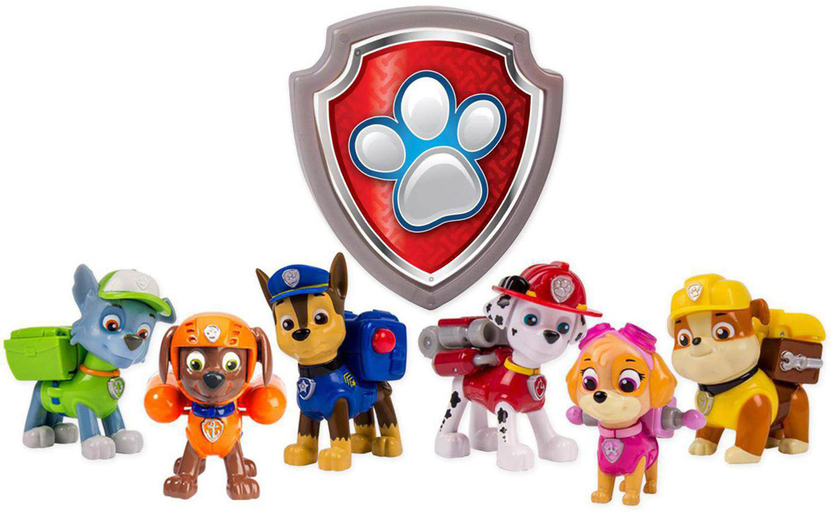 Paw Patrol Игровой набор Команда спасателей16613_20067019 Paw Patrol Игровой набор Команда спасателей16613_20067019Игровой набор Paw Patrol Команда спасателей станет отличным подарком для маленьких поклонников мультсериала Щенячий патруль. В набор входит 6 фигурок щенков-спасателей. Каждый щенок имеет рюкзак-трансформер. При нажатии на кнопку на груди щенка из рюкзака выдвигаются инструменты и приспособления, индивидуальные для каждого героя. Фигурки выполнены из прочного высококачественного пластика. Голова и конечности фигурок подвижны. В комплекте также идет значок Щенячьего патруля. Ваш малыш сможет часами играть с этим набором, разыгрывая сценки из мультфильма, или придумывая собственные истории.