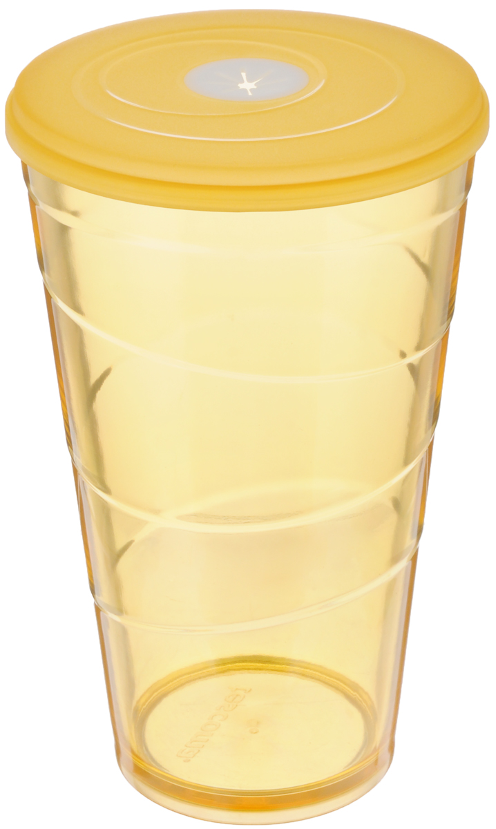 Стакан Tescoma My Drink, с крышкой, цвет: оранжевый, 600 мл308806.17 Стакан Tescoma My Drink, с крышкой, цвет: оранжевый, 600 мл308806.17Стакан Tescoma My Drink выполнен из нетоксичного прочного пластика и абсолютно безопасен в ежедневном использовании. Проверенная технология европейского производства обеспечивает безопасность даже при долгом соприкосновении с пищевыми продуктами или жидкостями. В крышке имеется гибкое отверстие для соломинки. Можно мыть в посудомоечной машине на щадящих программах, выдерживает температуру до 60°С. Диаметр стакана (по верхнему краю): 10 см. Высота стакана: 16 см. Объем стакана: 600 мл.