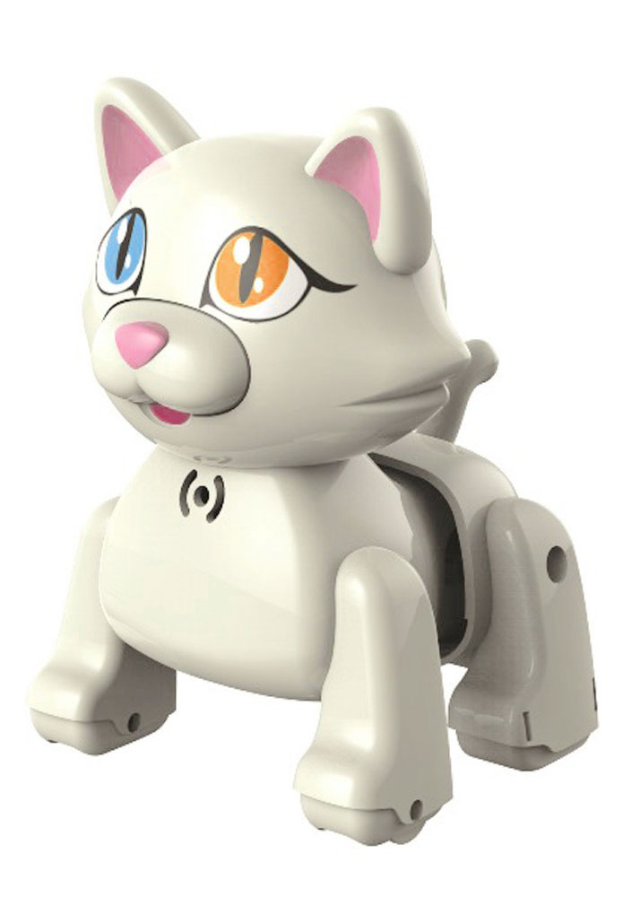 DigiFriends Интерактивная игрушка Котенок Турецкий ван88509 DigiFriends Интерактивная игрушка Котенок Турецкий ван88509Интерактивная игрушка DigiFriends Котенок Турецкий ван непременно станет близким другом вашего малыша. Котенок умеет делать множество вещей, присущих настоящим домашним питомцам, и даже чуть больше! Нужно поиграть с животным, чтобы активизировать его: потрогать за голову, похлопать в ладоши или посвистеть. Котенок умеет самостоятельно ходить вперед и назад, издает приятные звуки и поет одну из встроенных песенок-мелодий. Во время передвижения задняя часть тела котенка раскачивается в ритме звучащих мелодий, а спинка шевелится подобно шерсти настоящей кошки. Игрушка синхронизируется с LilPuppies и LilKittens. Создайте свою коллекцию интерактивных котят различных пород! Изготовлен из высококачественного пластика, который не содержит вредных химических веществ. Рекомендуется докупить 3 батарейки напряжением 1,5V типа АG13 (товар комплектуется демонстрационными).