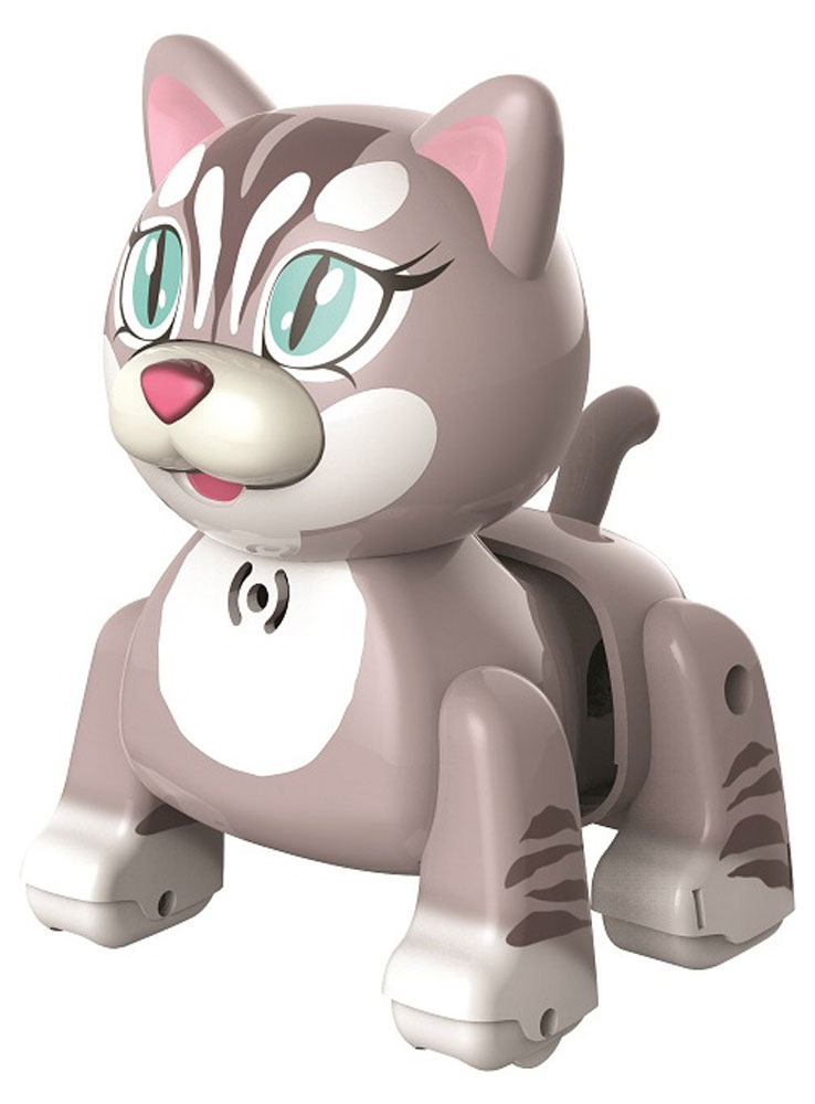 DigiFriends Интерактивная игрушка Котенок Бурмилла88511 DigiFriends Интерактивная игрушка Котенок Бурмилла88511Интерактивная игрушка DigiFriends Котенок Бурмилла непременно станет близким другом вашего малыша. Котенок умеет делать множество вещей, присущих настоящим домашним питомцам, и даже чуть больше! Нужно поиграть с животным, чтобы активизировать его: потрогать за голову, похлопать в ладоши или посвистеть. Котенок умеет самостоятельно ходить вперед и назад, издает приятные звуки и поет одну из встроенных песенок-мелодий. Во время передвижения задняя часть тела котенка раскачивается в ритме звучащих мелодий, а спинка шевелится подобно шерсти настоящей кошки. Игрушка синхронизируется с LilPuppies и LilKittens. Создайте свою коллекцию интерактивных котят различных пород! Изготовлен из высококачественного пластика, который не содержит вредных химических веществ. Рекомендуется докупить 3 батарейки напряжением 1,5V типа АG13 (товар комплектуется демонстрационными).