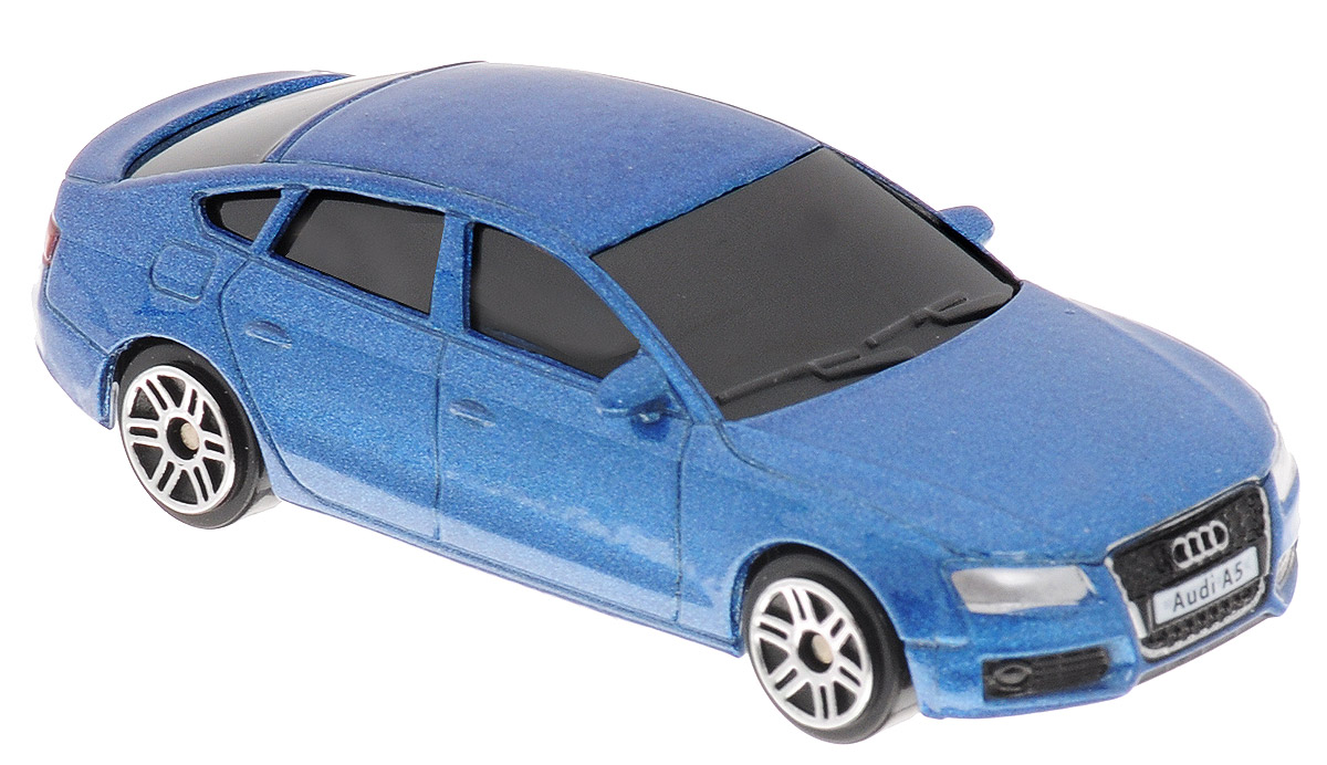 Uni-Fortune Toys Модель автомобиля Audi A5 Sportback цвет синий344012S_синий Uni-Fortune Toys Модель автомобиля Audi A5 Sportback цвет синий344012S_синийAudi A5 - спортивный автомобиль, производимый немецким aвтопроизводителем Audi с 2007 года на заводе в Ингольштадте. Audi A5 была одновременно представлена на Женевском автосалоне и Мельбурнском международном автосалоне 6 марта 2007 года. Производитель позиционирует модель как автомобиль класса Гран туризмо, тем самым заявляя его как конкурента BMW E92 (купе BMW 3-серии) и Mercedes-Benz CLK-Class (ныне выпускается как Mercedes-Benz E-Class Coupe). Благодаря броской внешности и великолепной точности машинка станет подлинным украшением любой коллекции авто. Модель выполнена в масштабе 1/64. Модель будет долго служить своему владельцу благодаря металлическому корпусу с элементами из пластика. Машинка обязательно понравится вашему ребенку и станет достойным экспонатом любой коллекции.