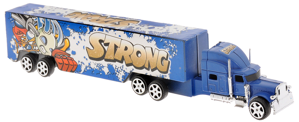 Junfa Toys Грузовик инерционный Strong цвет синий1078_синий Junfa Toys Грузовик инерционный Strong цвет синий1078_синийИнерционный грузовик Junfa Toys Strong станет прекрасным подарком для вашего малыша. Игрушка выполнена из прочного пластика в виде мощного грузовика. Машина оснащена инерционным механизмом. Достаточно немного отвести машинку назад, а затем отпустить, и она самостоятельно поедет вперед. Малыш проведет с этой игрушкой много увлекательных часов, разыгрывая различные ситуации. Ваш ребенок будет в восторге от такого подарка!