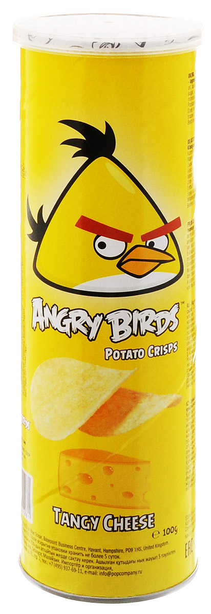 Angry Birds чипсы со вкусом сыра, 100 г7640110242261 Angry Birds чипсы со вкусом сыра, 100 г7640110242261Хрустящая картофельная закуска Angry Birds с ярким вкусом сыра — к сидру или пиву! Возьмите с собой на пикник, в дорогу или в кинотеатр. Благодаря удобной тубе они не сломаются и не рассыплются. Рекомендуется подавать с сырными и чесночными соусами.