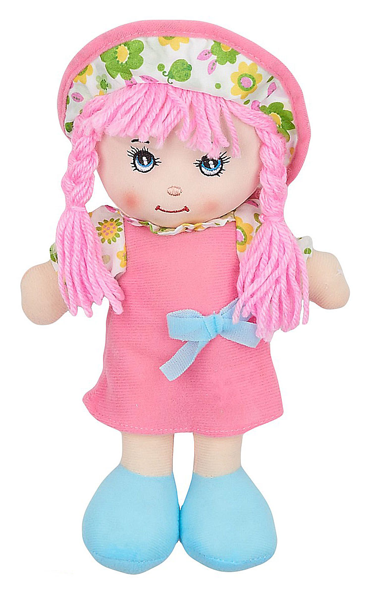 Little You Мягкая кукла Кейт цвет платья розовыйF90716-10_розовый, голубой Little You Мягкая кукла Кейт цвет платья розовыйF90716-10_розовый, голубойМягкая кукла Little You Кейт будет прекрасным подарком для самых маленьких девочек. Кукла одета в розовое платье с голубым бантиком и белую панамку с цветочным принтом. Розовые нитяные волосы, собранные в две косички, заинтересуют своей необычностью. Кукла выполнена в нежных и спокойных тонах - это положительно влияет на эмоциональное состояние ребенка. Разнофактурные материалы игрушки поддерживают развитие сенсорной моторики ребенка. Кукла улыбается, у нее милые вышитые глазки. Мягкая кукла Little You станет настоящим другом для вашей маленькой принцессы.