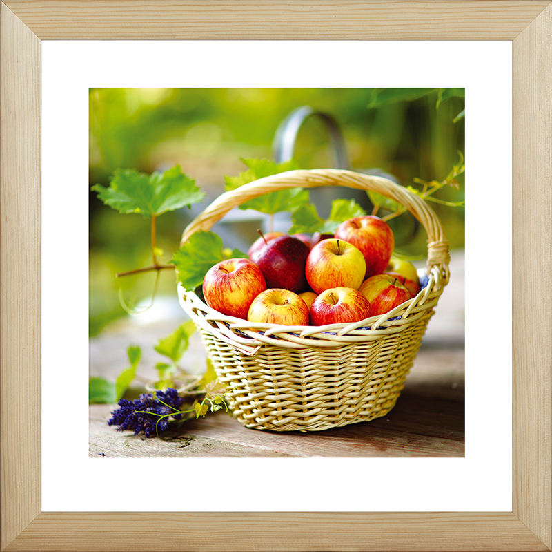 Картина Postermarket Корзина с яблоками, 40 х 40 см. MC-66MC-66 Картина Postermarket Корзина с яблоками, 40 х 40 см. MC-66MC-66Картина Postermarket Корзина с яблоками прекрасно подойдет для декора интерьера различных помещений. Постер, выполненный в технике фотопечать, обрамлен паспарту и оформлен багетом светло-бежевого цвета. Картина для интерьера (постер) - это современное и актуальное направление в дизайне помещений. Ее можно использовать для оформления любых помещений (дом, квартира, офис, бар, кафе, ресторан или гостиница). работоспособность. Правильное оформление интерьера создает благоприятный психологический климат, улучшает настроение и мотивирует. Размер картины: 400 x 400 мм.