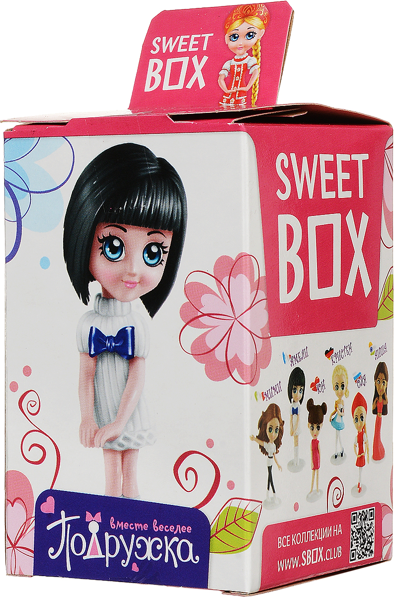Sweet Box Подружка мармелад жевательный с игрушкой, 10 гУТ18238 Sweet Box Подружка мармелад жевательный с игрушкой, 10 гУТ18238Sweet Box (Сладкая коробочка) - коробочка со сладостями и игрушкой. Свитбоксы популярны среди детей и взрослых, коллекционирующих игрушки. Персонажи коллекций открывают удивительные миры, вовлекают в игру, дарят незабываемые впечатления. В коллекции 6 персонажей, а сама игрушка выполнены из качественного пластика. Пока не откроете коробочку - не узнаете какая игрушка вам попалась! Внимание! Игрушка предназначена для детей старше 3-х лет.