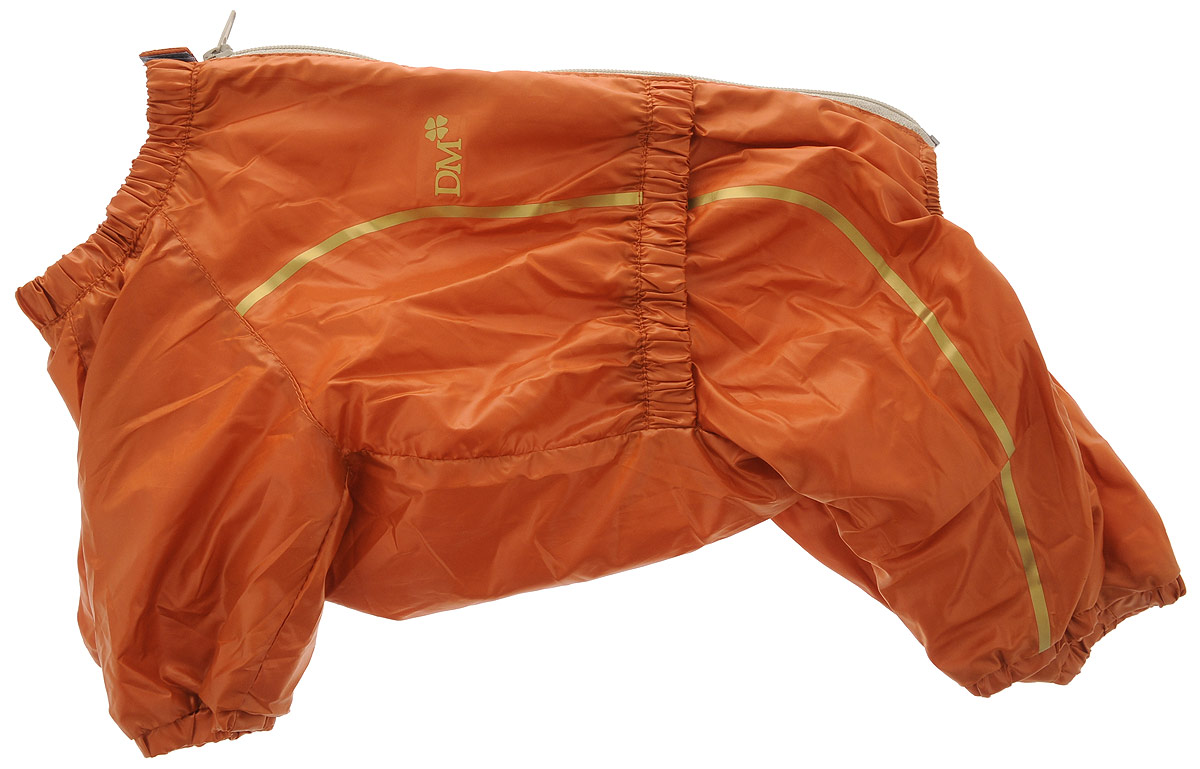 Комбинезон для собак Dogmoda Альпы, для девочки, цвет: оранжевый, золотой. Размер 3 (L). DM-150326DM-150326-3_оранжевый Комбинезон для собак Dogmoda Альпы, для девочки, цвет: оранжевый, золотой. Размер 3 (L). DM-150326DM-150326-3_оранжевыйКомбинезон для собак Dogmoda Альпы отлично подойдет для прогулок поздней осенью или ранней весной. Комбинезон изготовлен из полиэстера, защищающего от ветра и осадков, с подкладкой из флиса, которая сохранит тепло и обеспечит отличный воздухообмен. Комбинезон застегивается на молнию и липучку, благодаря чему его легко надевать и снимать. Ворот, низ рукавов и брючин оснащены внутренними резинками, которые мягко обхватывают шею и лапки, не позволяя просачиваться холодному воздуху. На пояснице имеется внутренняя резинка. Изделие декорировано золотистыми полосками и надписью DM. Благодаря такому комбинезону простуда не грозит вашему питомцу и он не даст любимцу продрогнуть на прогулке. Длина спины: 29 см. Ширина спины: 18 см.