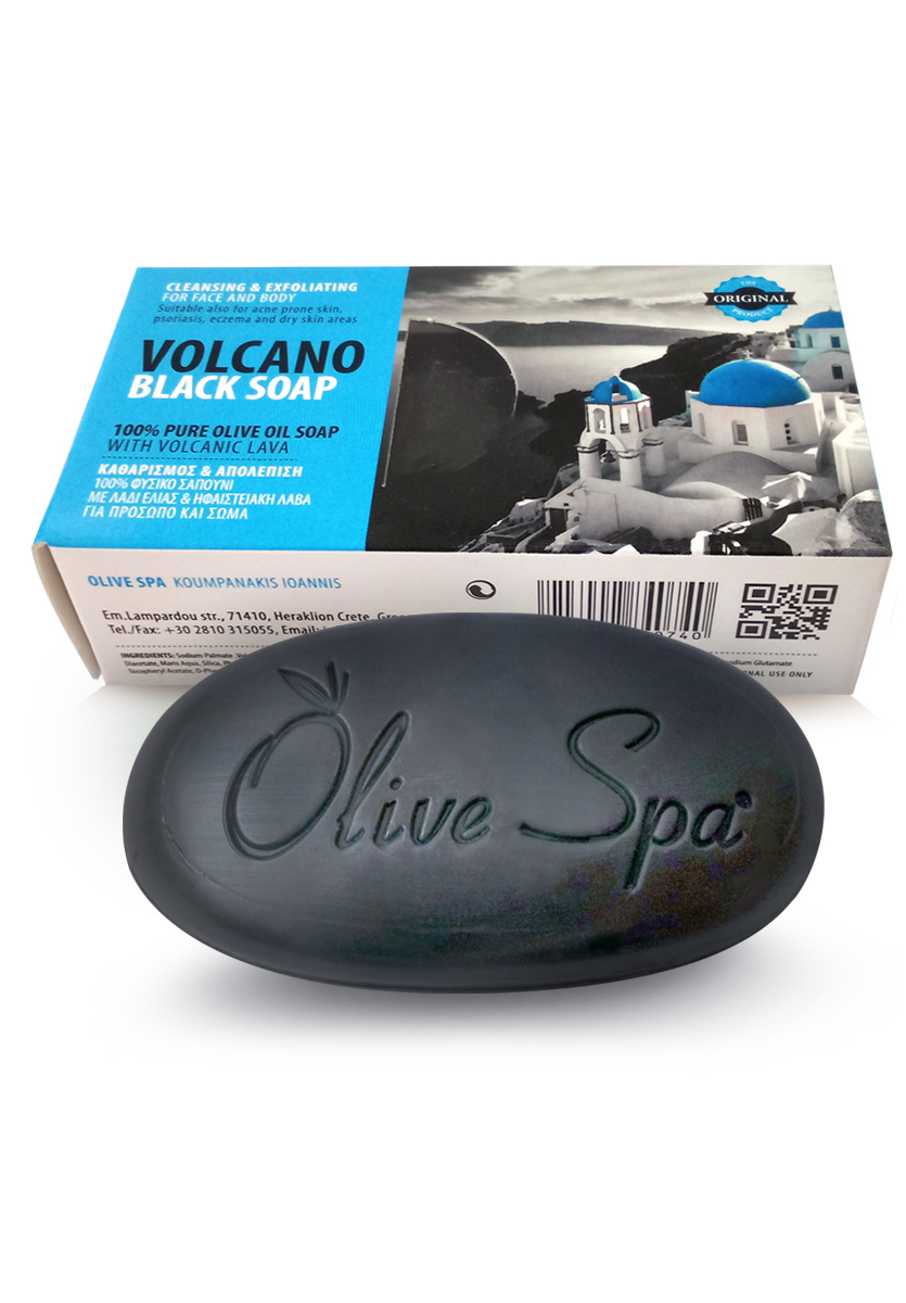 Мыло оливковое с вулканическим пеплом Olive Spa 90гр807 Мыло оливковое с вулканическим пеплом Olive Spa 90гр807Натуральное оливковое мыло Volcano Black Soap с пеплом вулканической лавы с острова Санторини (Греция) Это мыло является новейшей разработкой в области косметологии. 90% ощущают заметное улучшение состояния кожи уже через несколько дней применения! Полезные свойства и особенности: Все содержащиеся в данном продукте компоненты вместе создают уникальное эффективное средство, действуя сразу в 7 направлениях: -очищает и обеззараживает кожу; -подавляет очаги воспаления, уничтожая бактерии, вызывающие прыщи; -очищает поры от черных точек; -нормализует выработку сальной секреции; -глубоко очищающая формула, действует как эффект пилинга (удаляет отмершие клетки кожи, стимулируя её постоянное обновление); -улучшает кровообращение и дыхание кожи; -тонизирует и увлажняет кожу. Именно вулканический пепел лежит в основе этого продукта. Мыло выполняет функции абсорбента, который подобно губке впитывает в себя всю накопившуюся в порах грязь и поглощает чрезмерные выделения кожного сала,...