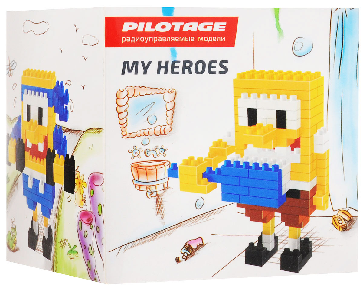 Pilotage Конструктор SpongeBob 3 в 1RC18335 Pilotage Конструктор SpongeBob 3 в 1RC18335Конструкторы серии My Heroes представляют новый принцип конструирования различных фигурок и моделей, которые собираются без использования клея из маленьких разноцветных кубиков. Такой набор не только предоставит возможность поставить на полочку необычную фигурку или фантастическую модель, но и развить навыки мелкой моторики и внимательность. Теперь у вас появится возможность собрать любимого героя в популярном пиксельном (8-битном) стиле. Конструктор Pilotage SpongeBob включает в себя 246 деталей для сборки и подробную инструкцию.