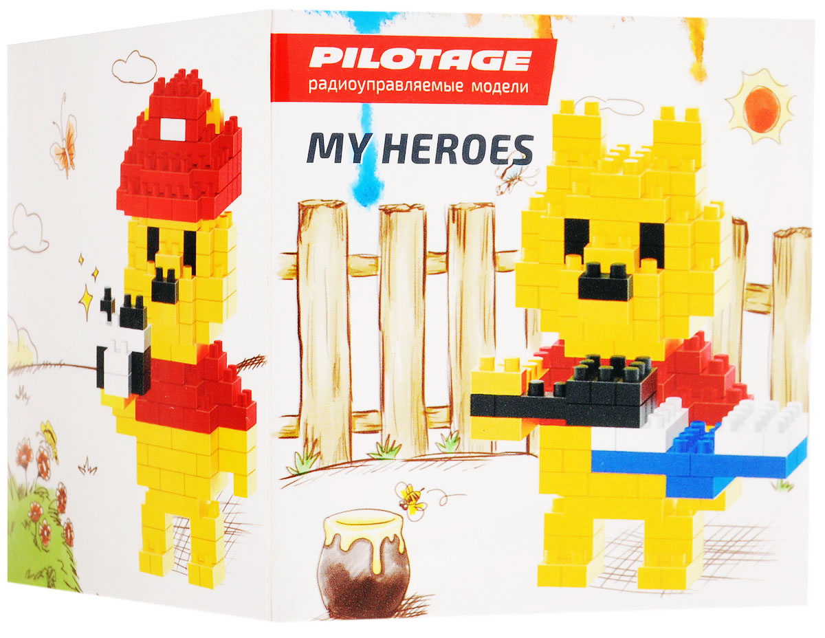 Pilotage Конструктор Pooh bear 3 в 1RC18332 Pilotage Конструктор Pooh bear 3 в 1RC18332Конструктор Pilotage Pooh bear. 3 в 1 из серии «My Heroes» представляет новый принцип конструирования различных фигурок и моделей, которые собираются без использования клея из маленьких разноцветных кубиков. Такой набор не только предоставит возможность поставить на полочку необычную фигурку или фантастическую модель, но и развить навыки мелкой моторики и внимательность. В комплекте с конструктором идет подробная и понятная инструкция для сборки.Теперь у вас есть возможность собрать любимого героя в популярном пиксельном (8-битном) стиле.