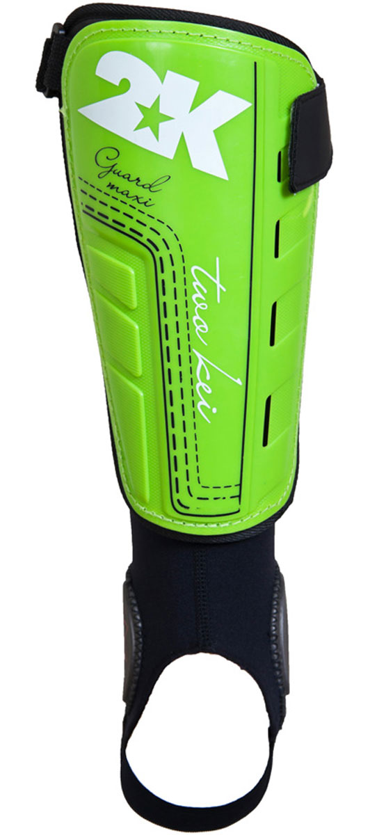 Щитки футбольные 2K Sport Guard, цвет: светло-зеленый, черный, белый. 127325. Размер M127325 Щитки футбольные 2K Sport Guard, цвет: светло-зеленый, черный, белый. 127325. Размер M127325Футбольные щитки профессионального уровня 2K Sport Guard Maxi оснащены манжетой с специальными накладками для защиты голеностопа. Манжет крепится к основной части на липучке, таким образом вы можете использовать щиток и без него. Верх выполнен из высококачественного полипропилена. Щитки оснащены прочной передней панелью. Двухслойная текстильная подкладка с перфорациями обеспечивает лучшую вентиляцию. В верхней части щитка имеется затяжной ремешок для фиксации на ноге.