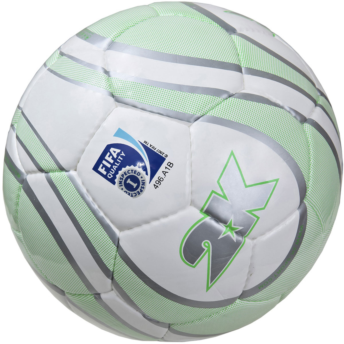 Мяч футбольный 2K Sport Parity, цвет: белый, серый, зеленый. Размер 5127082F Мяч футбольный 2K Sport Parity, цвет: белый, серый, зеленый. Размер 5127082FПрофессиональный мяч 2K Sport Parity выполнен из ЭВА и полиуретана. Четырехслойная текстильная подложка. Мяч имеет бесшовную бутиловую камеру с бутиловым ниппелем. Ручная сшивка панелей. Сертификат FIFA Inspected.