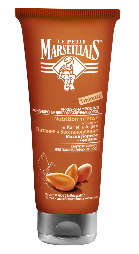 Le Petit Marseillais Кондиционер для поврежденных волос Аргана и Карите 200 мл30341701 Le Petit Marseillais Кондиционер для поврежденных волос Аргана и Карите 200 мл30341701Кондиционер для поврежденных волос Масла карите и арганы. Вдохновитесь традициями Средиземноморья, мы разработали рецепт, сочетающий 2 удивительных масла: Масло карите - веками используется в рецептах красоты, добывается из орехов дерева карите Масло арганы - из серцевины арганы получают редкое и ценное масло. Интенсивно питает и востанавливает ваши волосы. Волосы снова мягкие и сияющие.