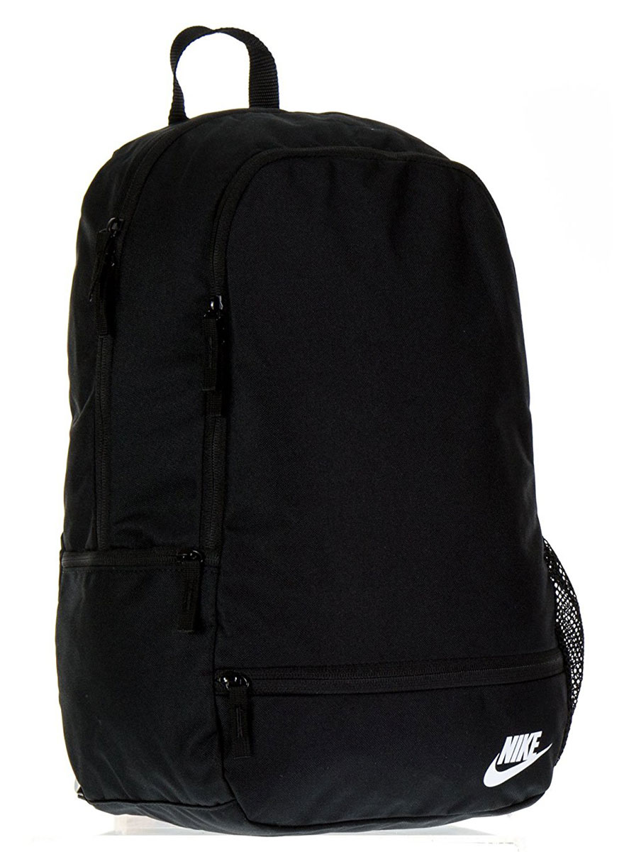 Рюкзак городской Nike Classic North - Solid, цвет: черный, 20 лBA5274-010 Рюкзак городской Nike Classic North - Solid, цвет: черный, 20 лBA5274-010Рюкзак Nike Classic North-Solid из плотного влагонепроницаемого полиэстера с высокой износостойкостью. Вместительное основное отделение с двойной молнией. Мягкие регулируемые лямки, боковой карман на молнии.